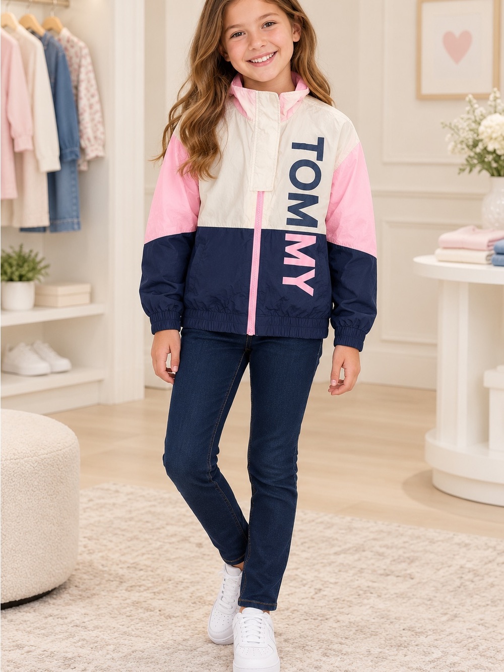 Girls’ Tommy Hilfiger Lightweight Windbreaker Size M (8–10) - Picture 4 of 6